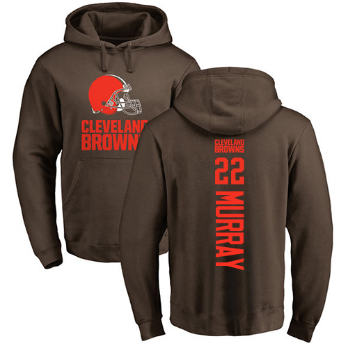 Men Cleveland Browns Eric Murray Brown Jersey #22 NFL Football Backer Pullover Hoodie Sweatshirt->cleveland browns->NFL Jersey